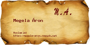 Megela Áron névjegykártya